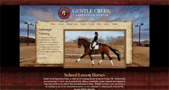 Desktop Screenshot of gentlecreekequestriancenter.com